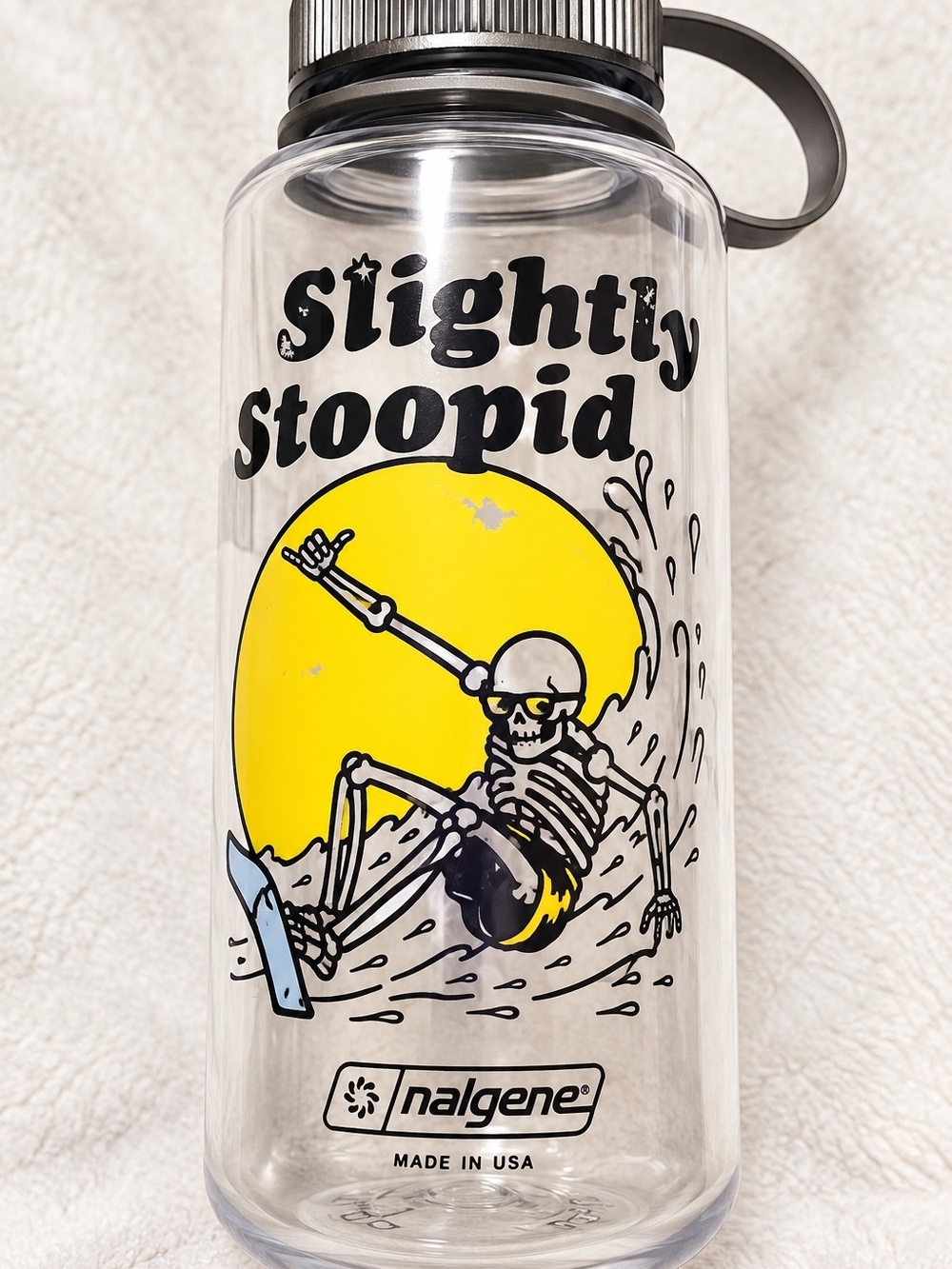 Slightly Stoopid Nalgene Water Bottle Skeleton Surf Band Merch